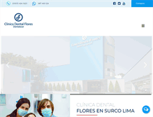 Tablet Screenshot of clinicaflores.com